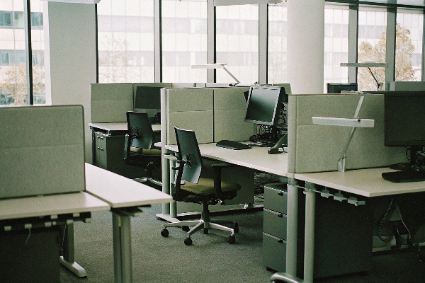 modern office space with ergonomic furniture