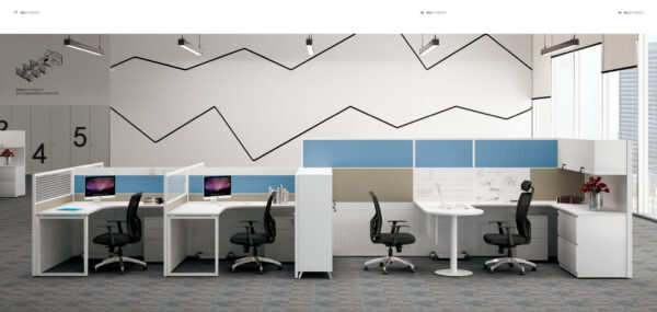 Ergonomic cubicle setup