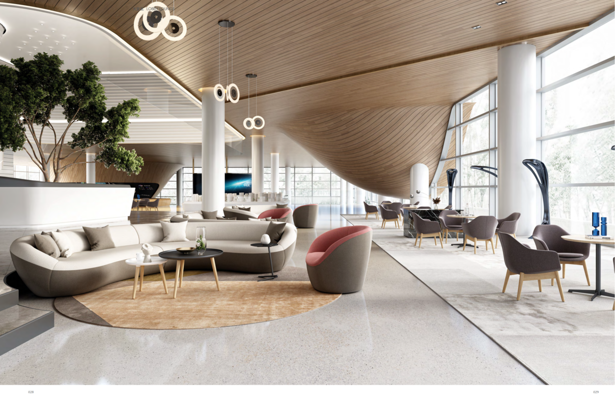 Modern reception area