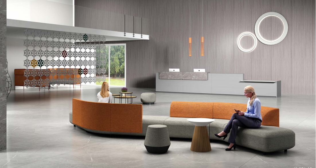 Reception desk organization