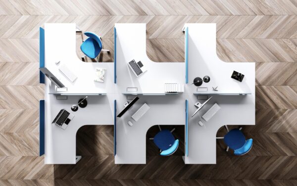 Modern office cubicles layout